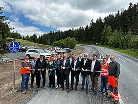 neue Geh- und Radweg vom Ölschnitzsee bis zum Rennsteig wurde heute offiziell freigegeben